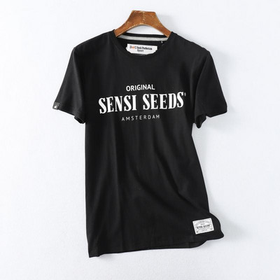 Ежедневна лятна тениска с надписи за мъже