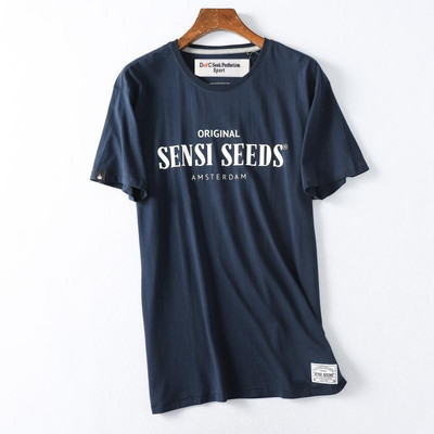 Ежедневна лятна тениска с надписи за мъже