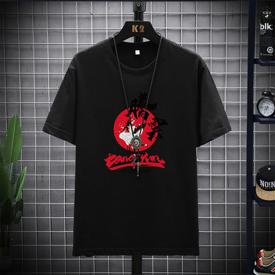 Casual μπλουζάκι με στρογγυλή λαιμόκοψη και τύπωμα για άντρες