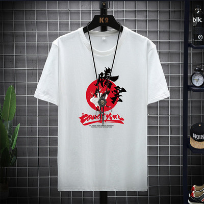 Casual μπλουζάκι με στρογγυλή λαιμόκοψη και τύπωμα για άντρες