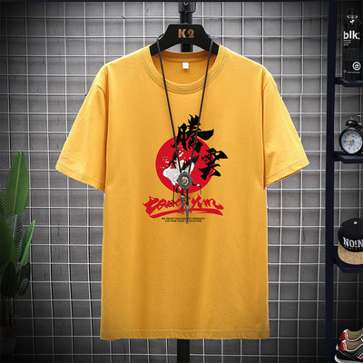 Casual μπλουζάκι με στρογγυλή λαιμόκοψη και τύπωμα για άντρες