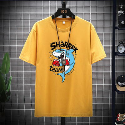 Casual μπλουζάκι με στρογγυλή λαιμόκοψη και τύπωμα για άντρες