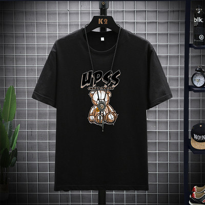 Нов модел тениска с къс ръкав и щампа за мъже