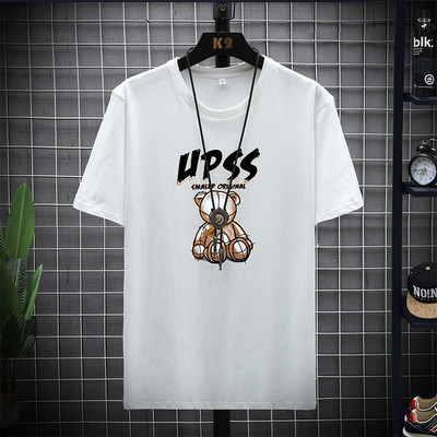 Нов модел тениска с къс ръкав и щампа за мъже