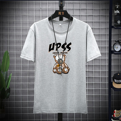 Нов модел тениска с къс ръкав и щампа за мъже