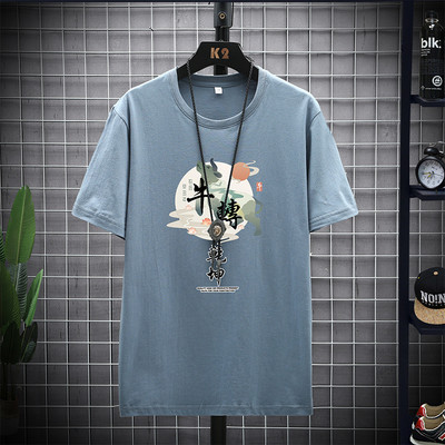 Нов модел тениска с къс ръкав и щампа за мъже