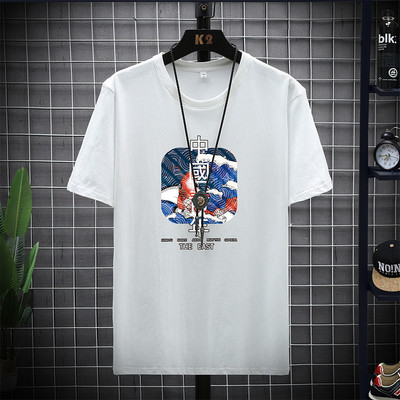 Нов модел тениска с къс ръкав и щампа за мъже