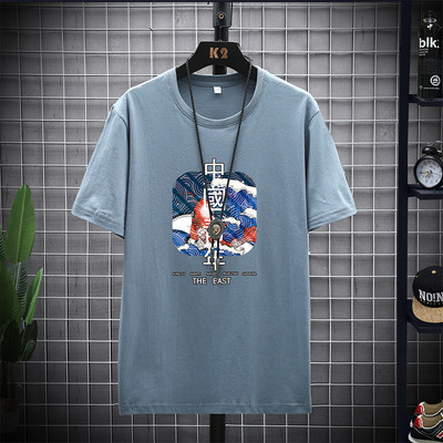 Нов модел тениска с къс ръкав и щампа за мъже