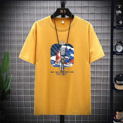 Нов модел тениска с къс ръкав и щампа за мъже