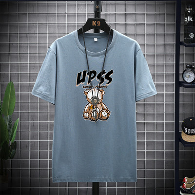 Нов модел тениска с къс ръкав и щампа за мъже