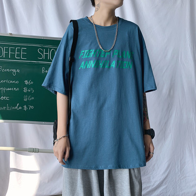 Muška majica s natpisima i kratkim rukavima u različitim bojama