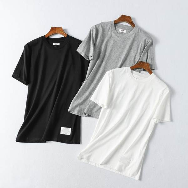 Изчистен модел лятна тениска с къс ръкав