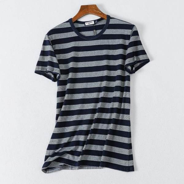 Tricou de vară cu decolteu oval și mâneci scurte pentru bărbați