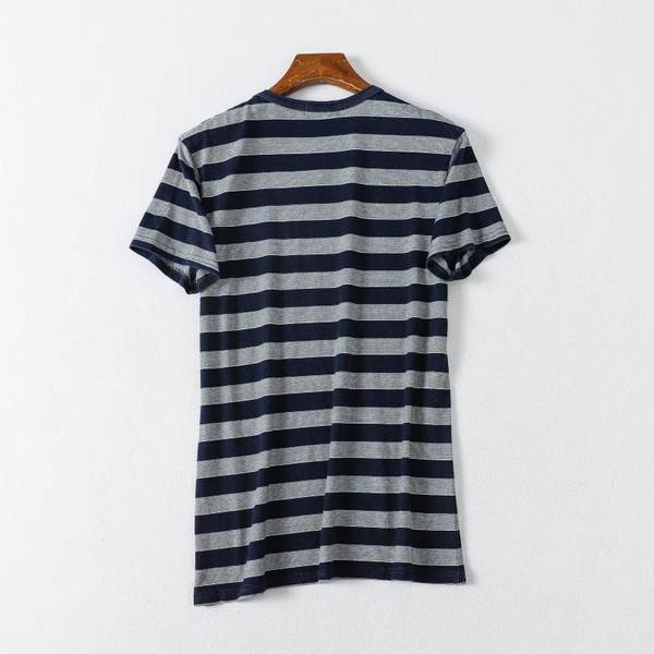 Tricou de vară cu decolteu oval și mâneci scurte pentru bărbați