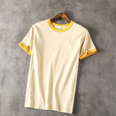 Памучна мъжка тениска с къс ръкав