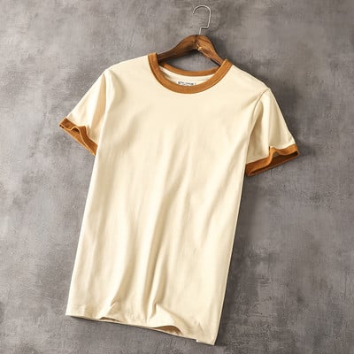 Памучна мъжка тениска с къс ръкав