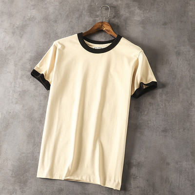 Памучна мъжка тениска с къс ръкав