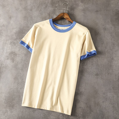 Памучна мъжка тениска с къс ръкав