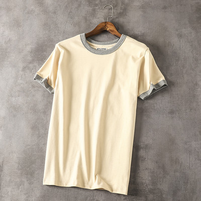 Памучна мъжка тениска с къс ръкав