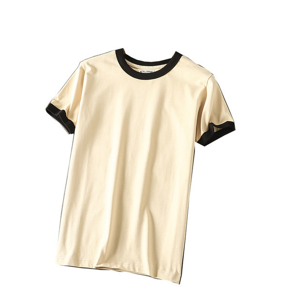 Памучна мъжка тениска с къс ръкав 