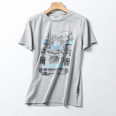 Tricou de vara cu imprimeu color