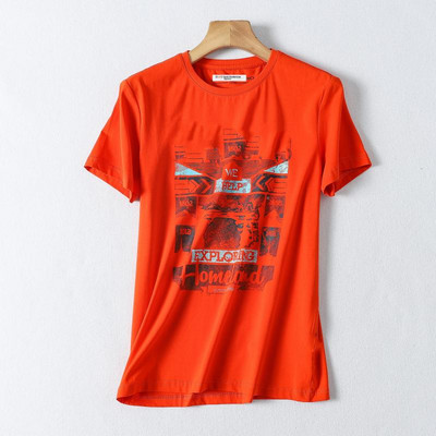 Tricou de vara cu imprimeu color