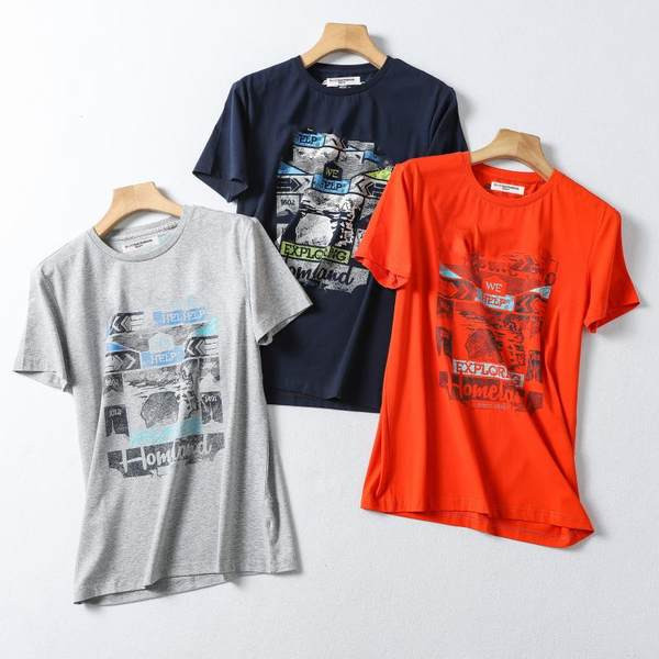 Tricou de vara cu imprimeu color