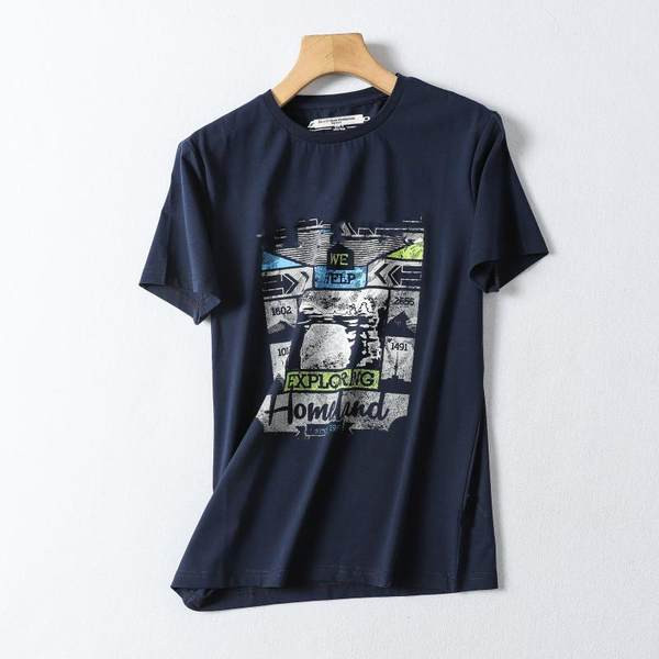 Tricou de vara cu imprimeu color