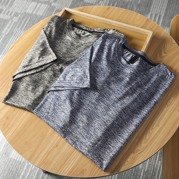 Tricou pentru bărbați sport-casual cu decolteu rotund și mâneci scurte