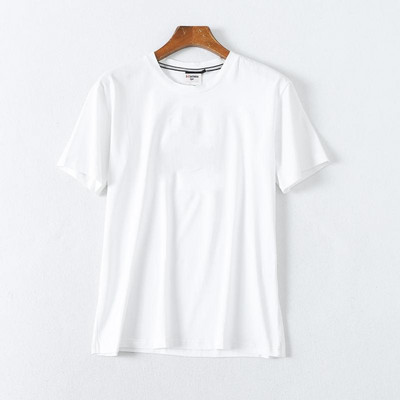 Tricou de vară model simplu în alb și negru