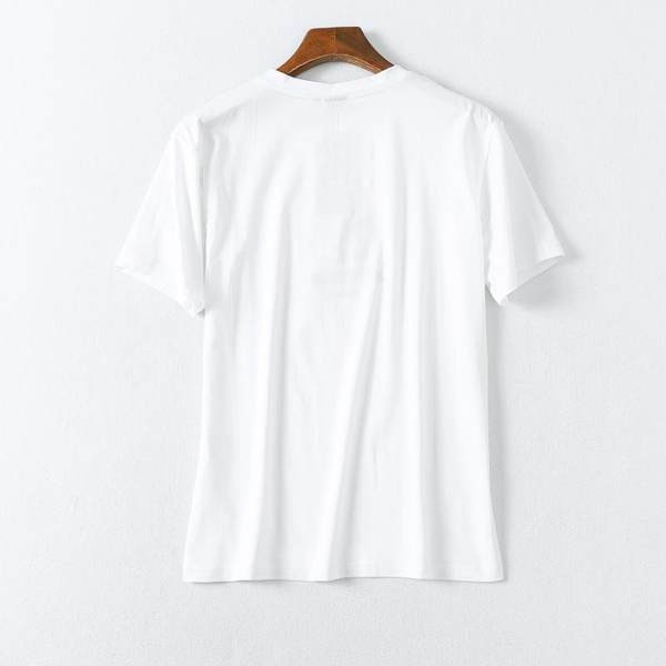 Tricou de vară model simplu în alb și negru