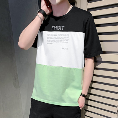 Tricou modern cu inscripții și mâneci scurte - trei modele