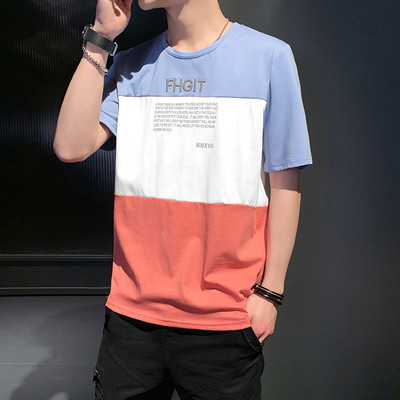 Tricou modern cu inscripții și mâneci scurte - trei modele