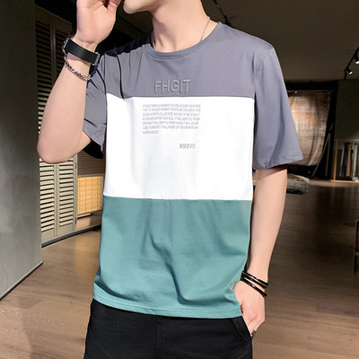 Tricou modern cu inscripții și mâneci scurte - trei modele