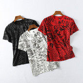 Tricouri casual barbatesti cu model colorat