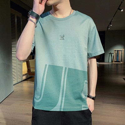 Ανδρικό μπλουζάκι με κεντήματα και κοντά μανίκια - διάφορα μοντέλα