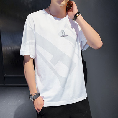 Ανδρικό μπλουζάκι με κεντήματα και κοντά μανίκια - διάφορα μοντέλα