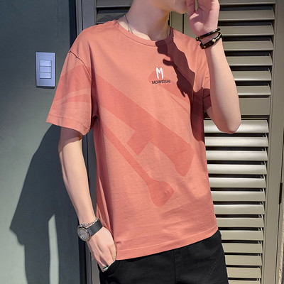 Ανδρικό μπλουζάκι με κεντήματα και κοντά μανίκια - διάφορα μοντέλα