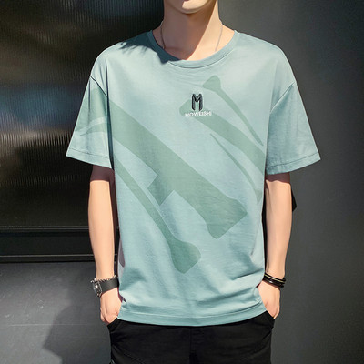 Ανδρικό μπλουζάκι με κεντήματα και κοντά μανίκια - διάφορα μοντέλα