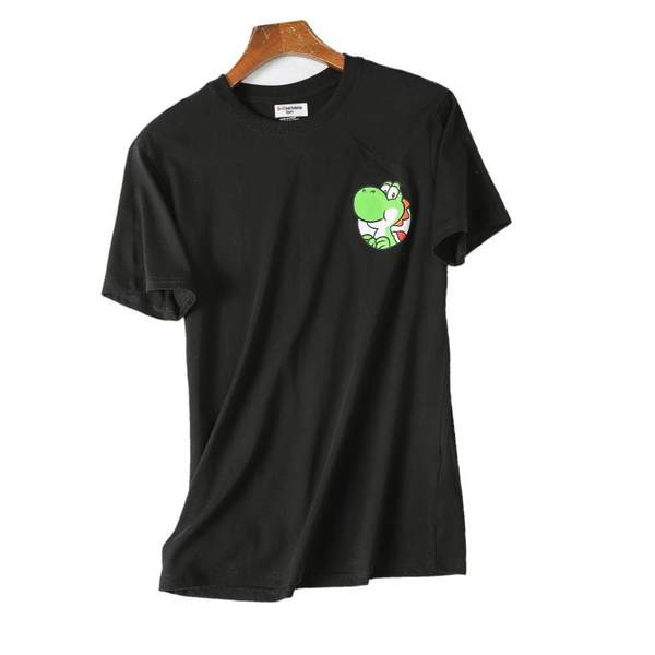 Tricou de vară pentru bărbați cu mâneci scurte și imprimeu color