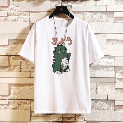 Tricou barbatesc model nou cu imprimeu si decolteu rotund - mai multe culori