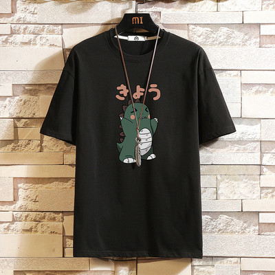 Tricou barbatesc model nou cu imprimeu si decolteu rotund - mai multe culori