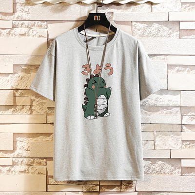 Tricou barbatesc model nou cu imprimeu si decolteu rotund - mai multe culori