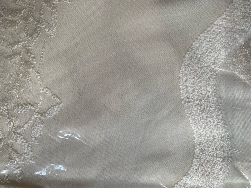 Перде дантела с ширит лента 160x300 cm, 100% Полиестер, Крем