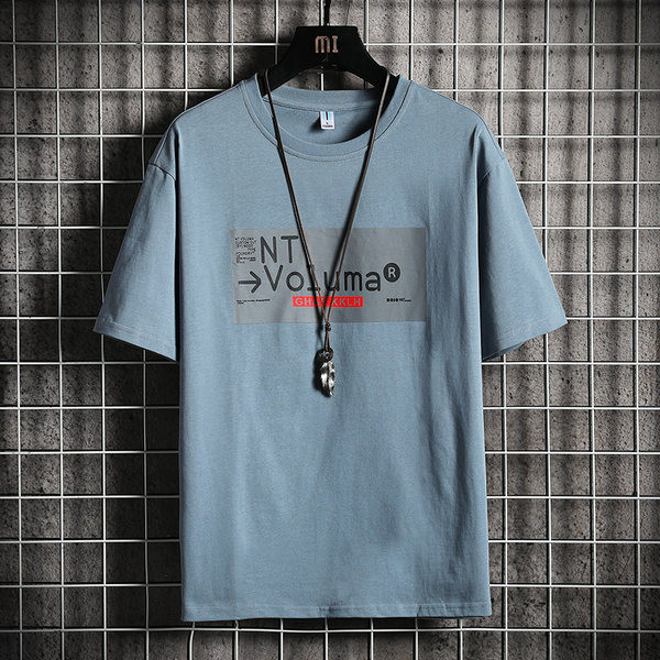 Tricou modern pentru bărbați cu mâneci scurte și imprimeu