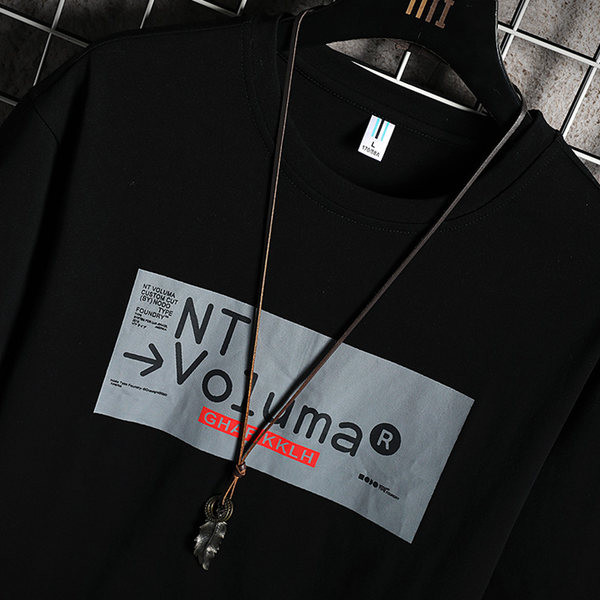 Tricou modern pentru bărbați cu mâneci scurte și imprimeu