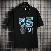 Tricou casual barbatesc cu maneci scurte si imprimeu