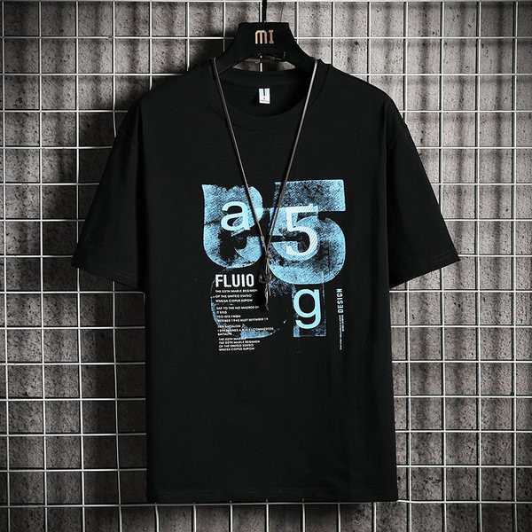 Tricou casual barbatesc cu maneci scurte si imprimeu