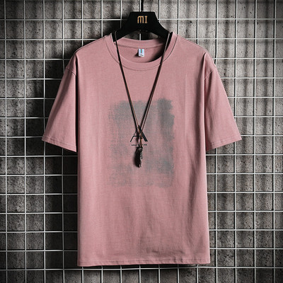 Tricou modern pentru bărbați cu broderie și mâneci scurte