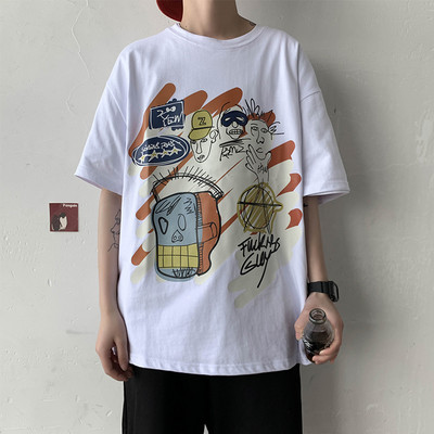 Tricou barbat model nou - model larg cu aplicatie